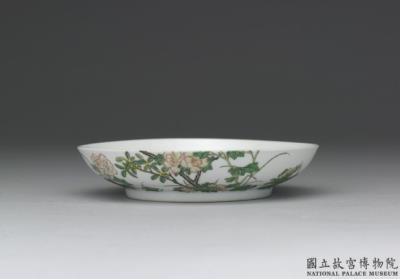 图片[2]-Dish with osmanthus and hibiscus in falangcai painted enamels, Qing dynasty, Yongzheng reign 1723-1735-China Archive